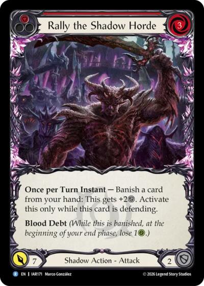 Rally the Shadow Horde (Red) - Usurp the Shadow Throne FAB spoiler