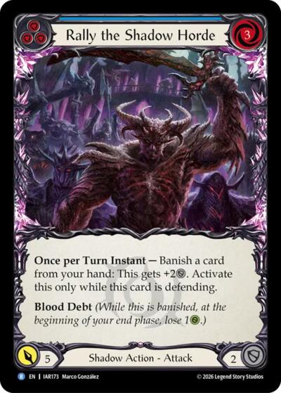 Rally the Shadow Horde (Blue)