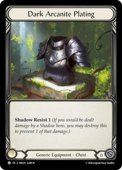 Dark Arcanite Plating - Usurp the Shadow Throne FAB spoiler