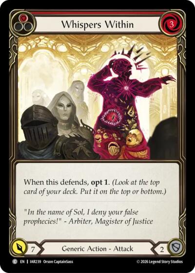 Whispers Within (Red) - Usurp the Shadow Throne FAB spoiler
