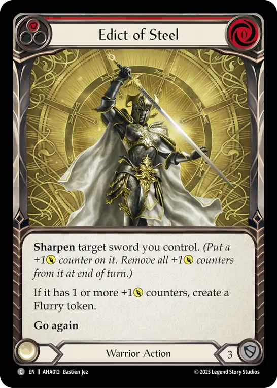 Edict of Steel - Armory Deck Origins: Hala FAB spoiler